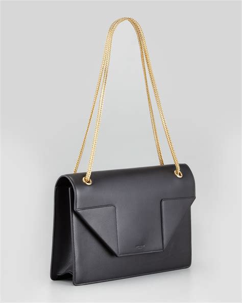 SAINT LAURENT Leather Classic Medium Betty Bag Black